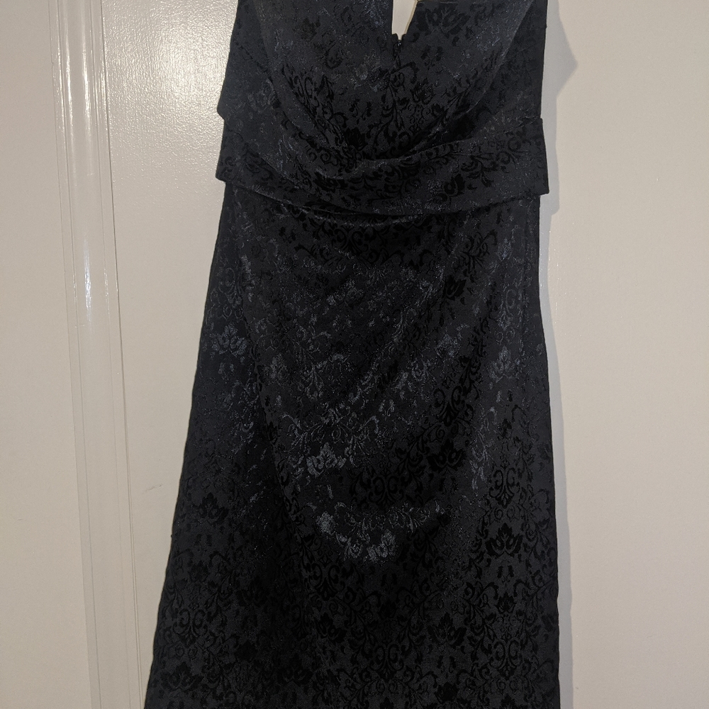 White House Black Market Strapless black minidress